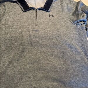 Under Armour Storm Gray Knit Pullover 1/4 zip
